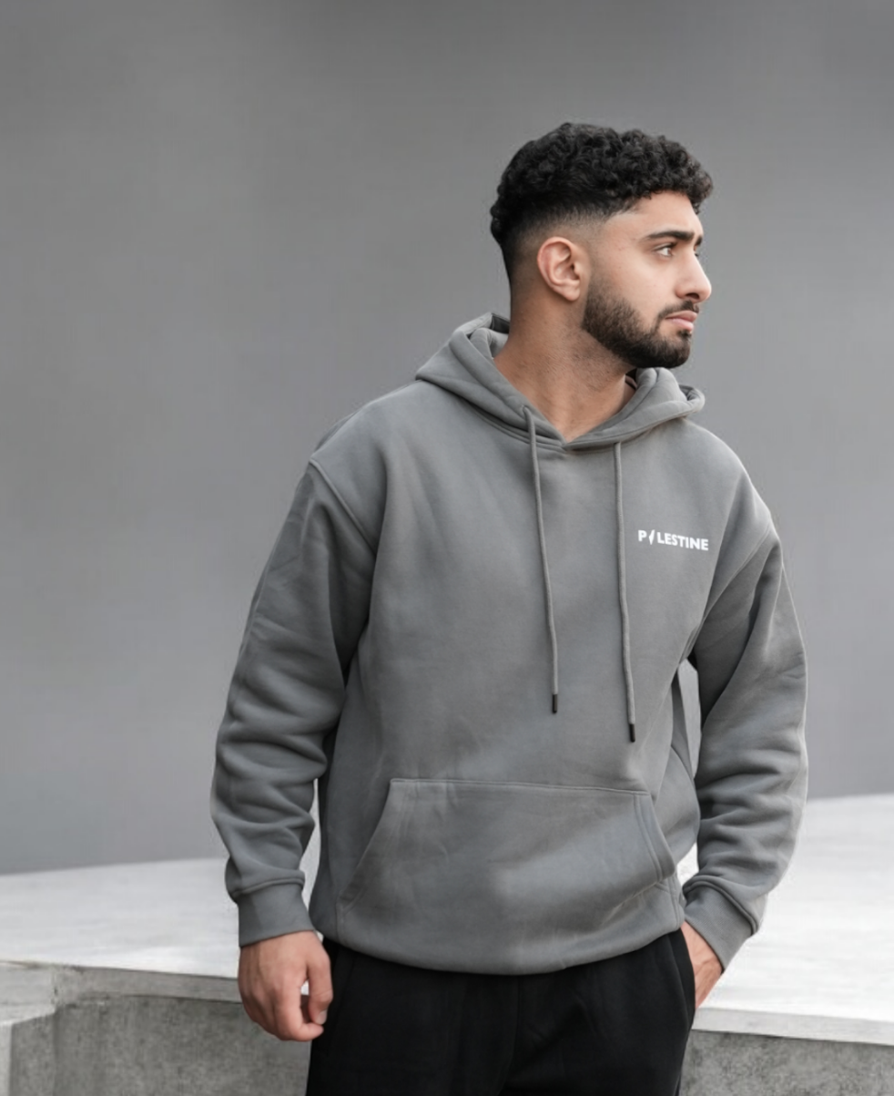 Elite Palestine Adult Hoodie - Grey