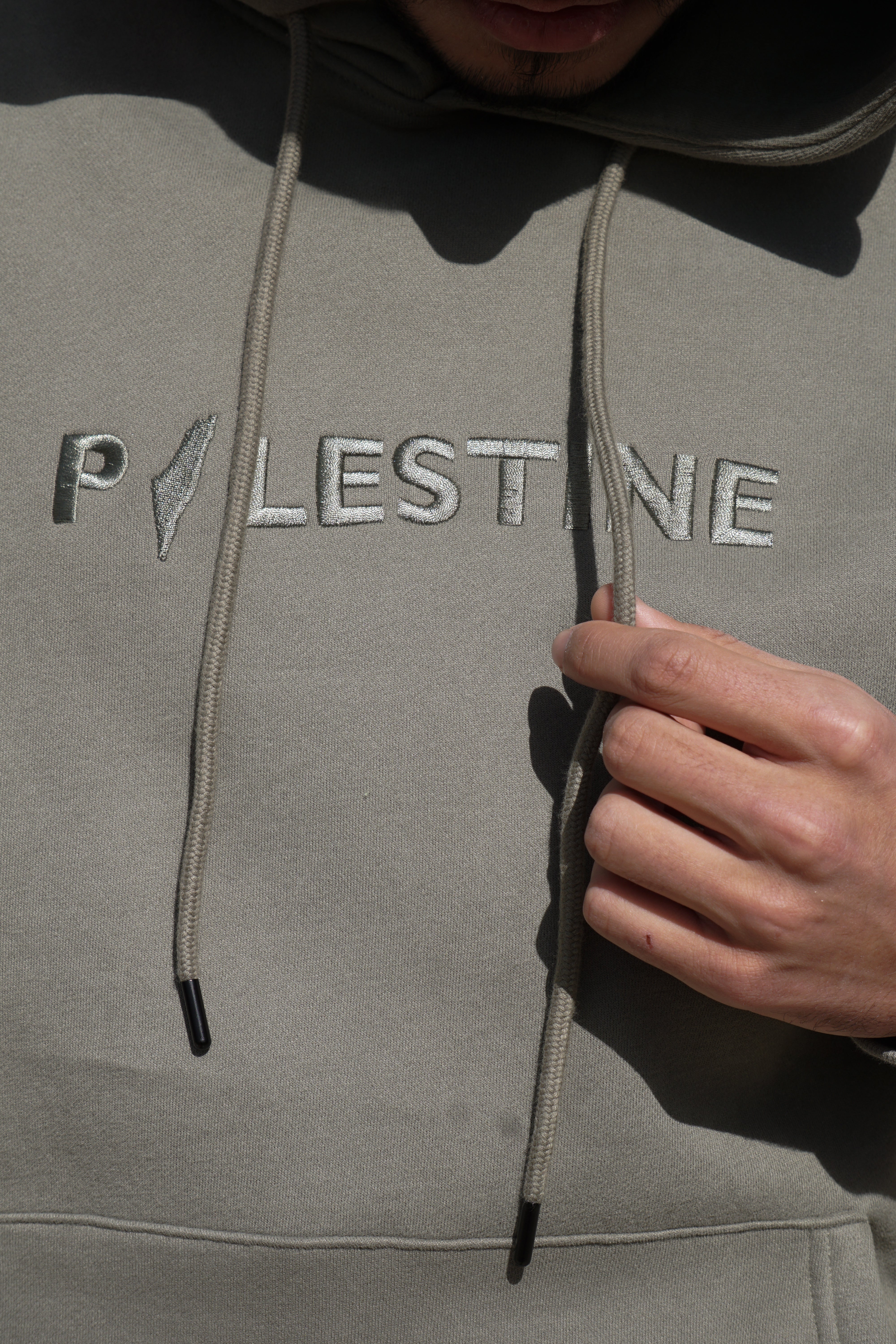 Essential Palestine Adults Hoodie - Sage