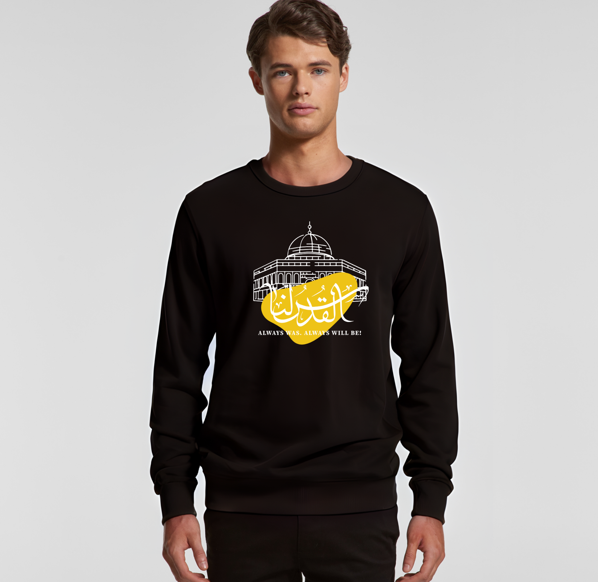 Our Quds - L/S Black Sweater