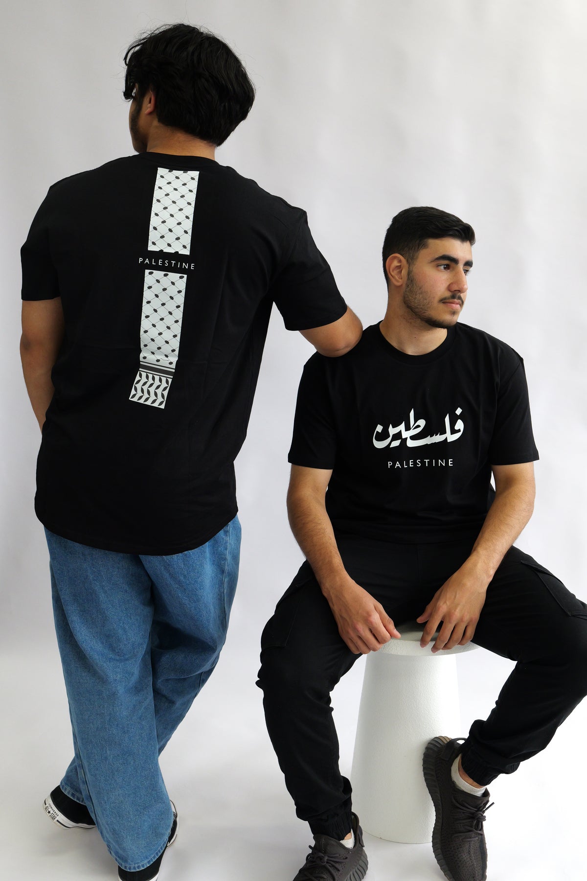 Raise the Kuffiyeh - Black T-shirt